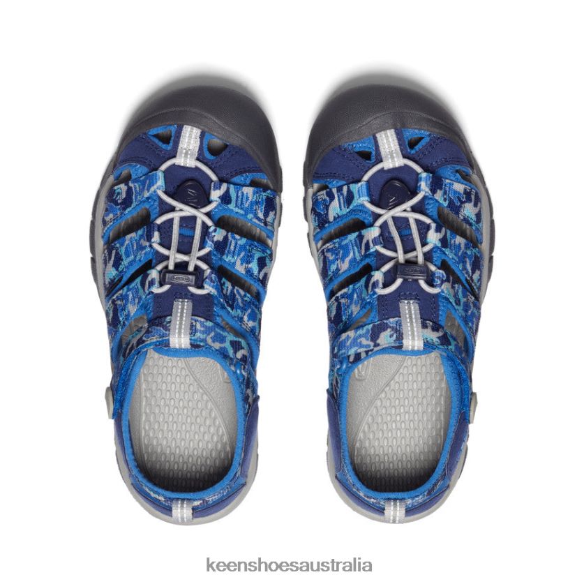 KEEN Footwear TLDLTR767 Camo/Bright Cobalt Newport H2 Big Kids