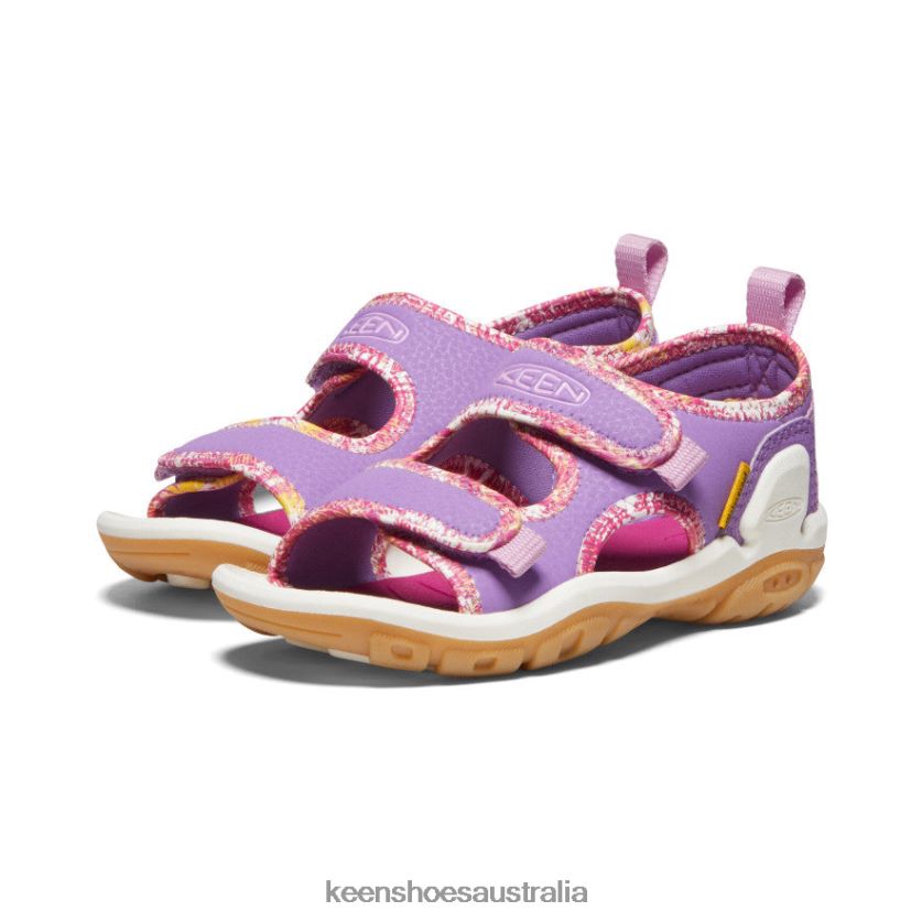 KEEN Footwear TLDLTR770 English Lavender/Festival Fuchsia Knotch Creek Open-Toe Little Kids