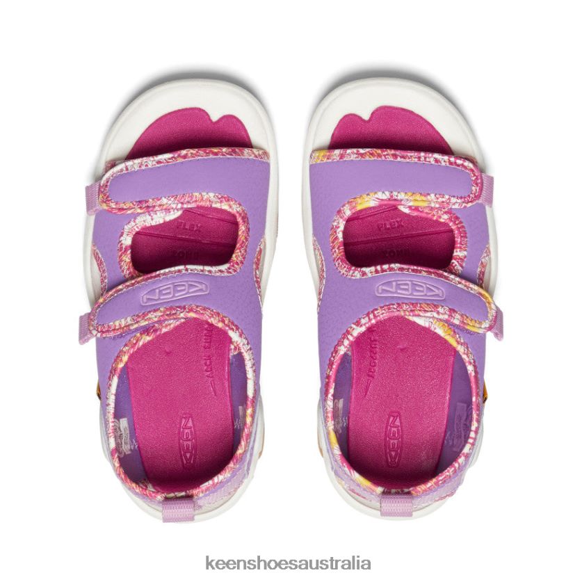 KEEN Footwear TLDLTR770 English Lavender/Festival Fuchsia Knotch Creek Open-Toe Little Kids