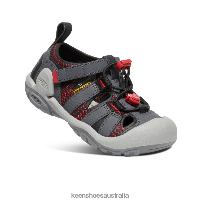 KEEN Footwear TLDLTR773 Magnet/Red Carpet Knotch Creek Little Kids