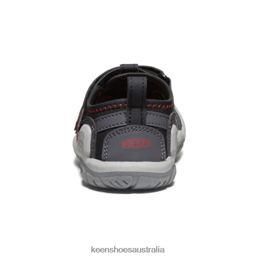 KEEN Footwear TLDLTR773 Magnet/Red Carpet Knotch Creek Little Kids