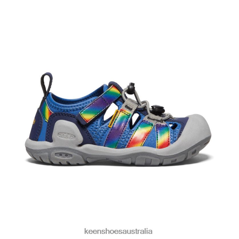 KEEN Footwear TLDLTR774 Bright Cobalt/Rainbow Tie Dye Knotch Creek Little Kids