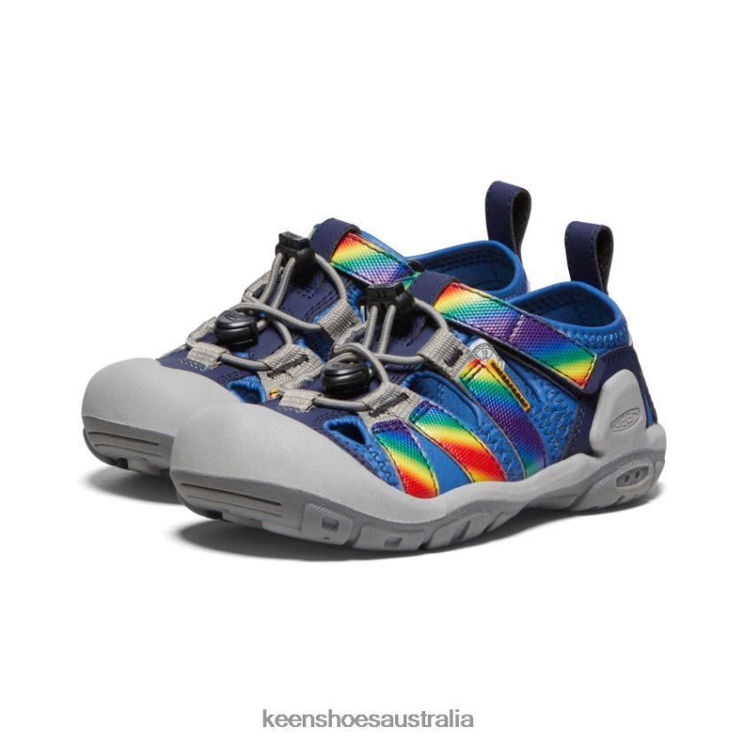 KEEN Footwear TLDLTR774 Bright Cobalt/Rainbow Tie Dye Knotch Creek Little Kids