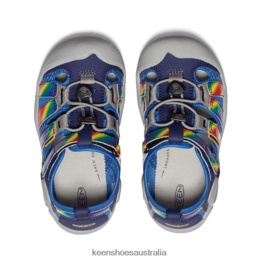 KEEN Footwear TLDLTR774 Bright Cobalt/Rainbow Tie Dye Knotch Creek Little Kids