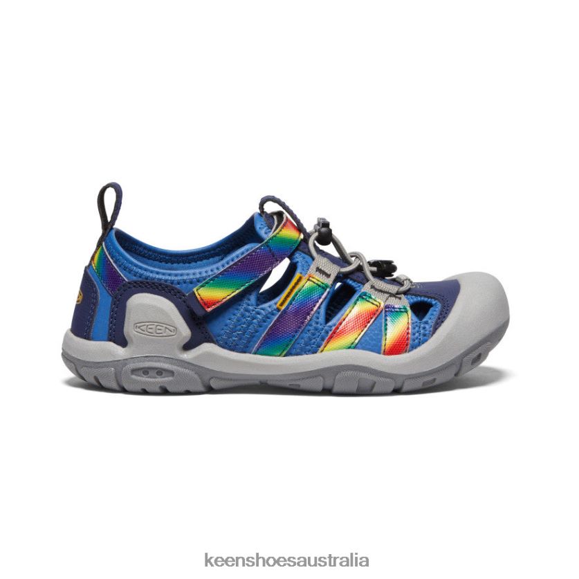 KEEN Footwear TLDLTR778 Bright Cobalt/Rainbow Tie Dye Knotch Creek Big Kids