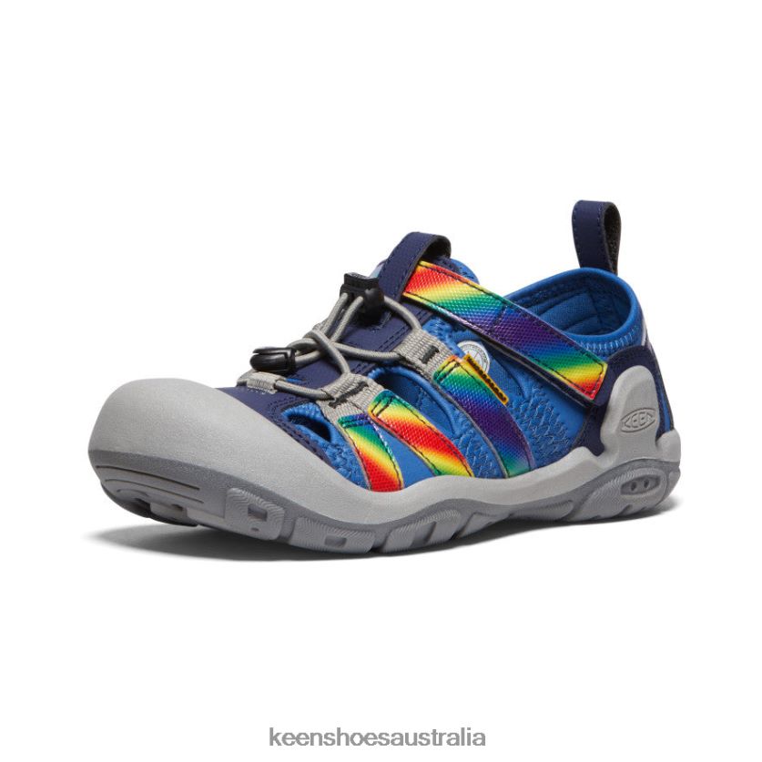 KEEN Footwear TLDLTR778 Bright Cobalt/Rainbow Tie Dye Knotch Creek Big Kids