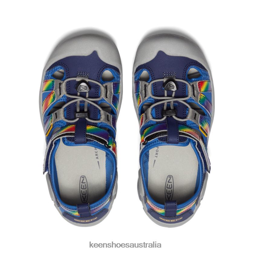 KEEN Footwear TLDLTR778 Bright Cobalt/Rainbow Tie Dye Knotch Creek Big Kids