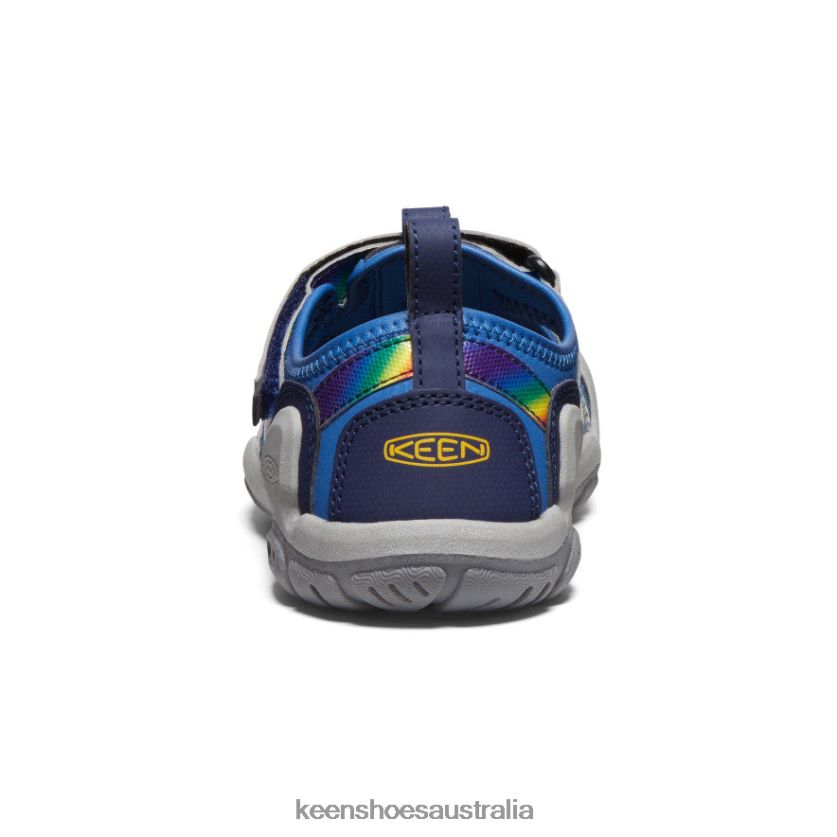 KEEN Footwear TLDLTR778 Bright Cobalt/Rainbow Tie Dye Knotch Creek Big Kids