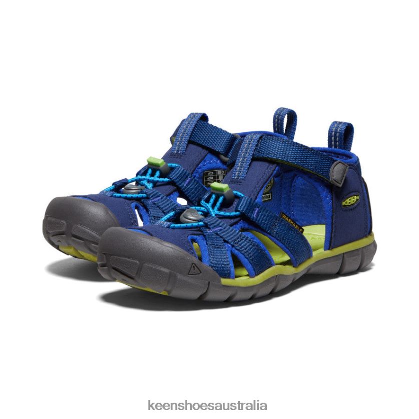 KEEN Footwear TLDLTR786 Blue Depths/Chartreuse Seacamp II CNX Big Kids