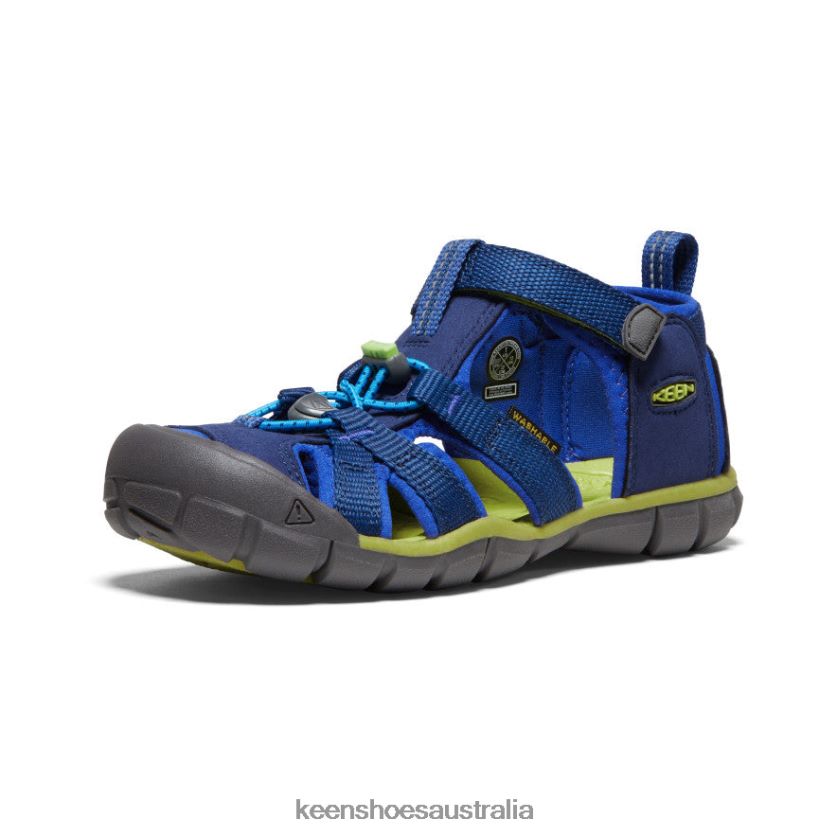 KEEN Footwear TLDLTR786 Blue Depths/Chartreuse Seacamp II CNX Big Kids