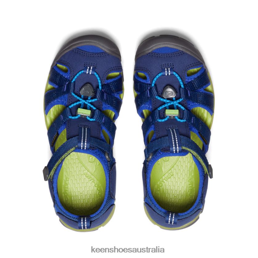 KEEN Footwear TLDLTR786 Blue Depths/Chartreuse Seacamp II CNX Big Kids