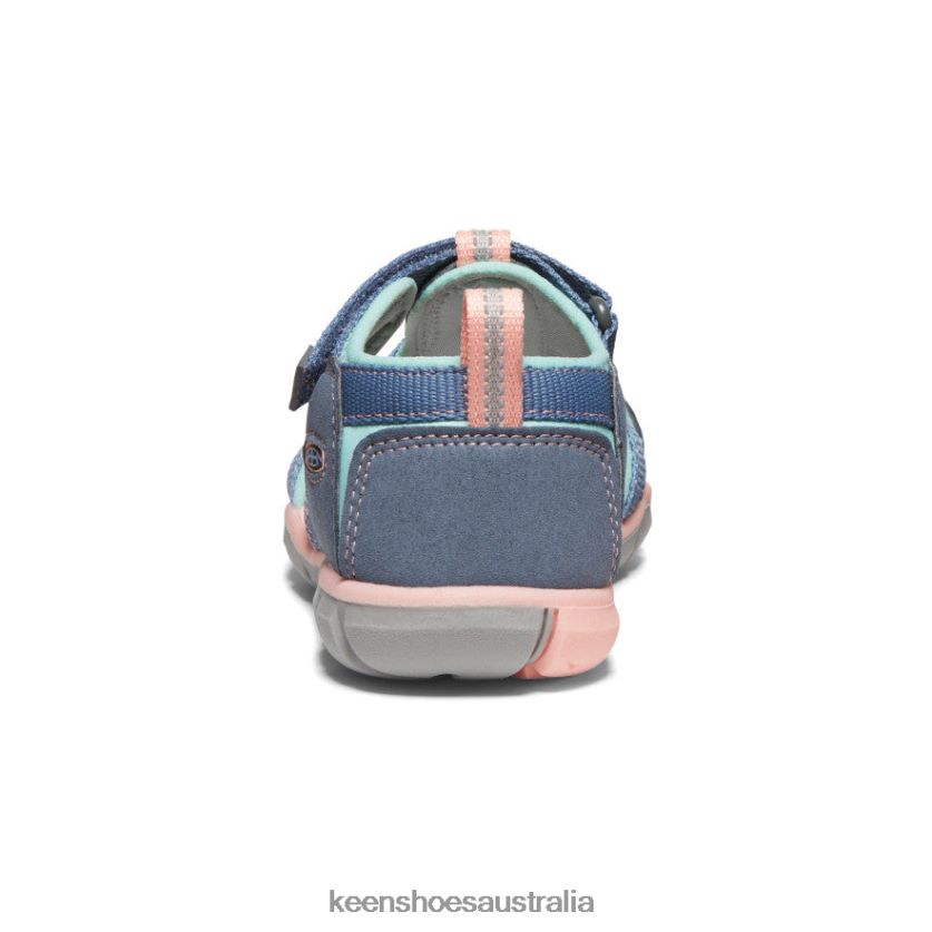 KEEN Footwear TLDLTR790 Flint Stone/Ocean Wave Seacamp II CNX Big Kids
