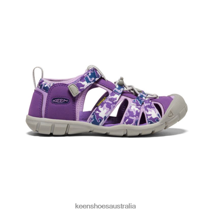 KEEN Footwear TLDLTR795 Camo/Tillandsia Purple Seacamp II CNX Big Kids