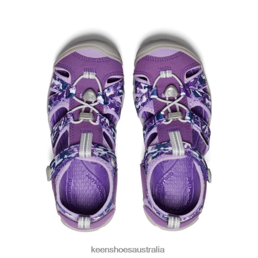 KEEN Footwear TLDLTR795 Camo/Tillandsia Purple Seacamp II CNX Big Kids