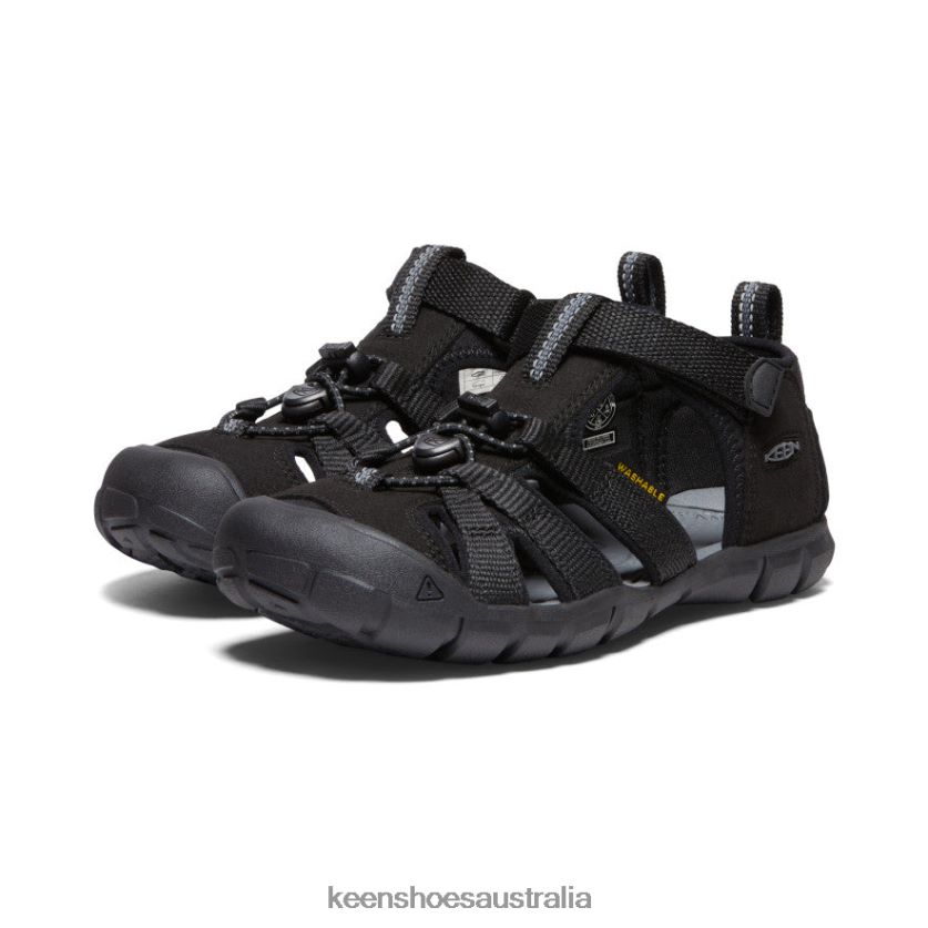KEEN Footwear TLDLTR796 Black/Grey Seacamp II CNX Big Kids