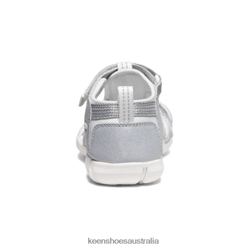 KEEN Footwear TLDLTR798 Silver/Star White Seacamp II CNX Big Kids
