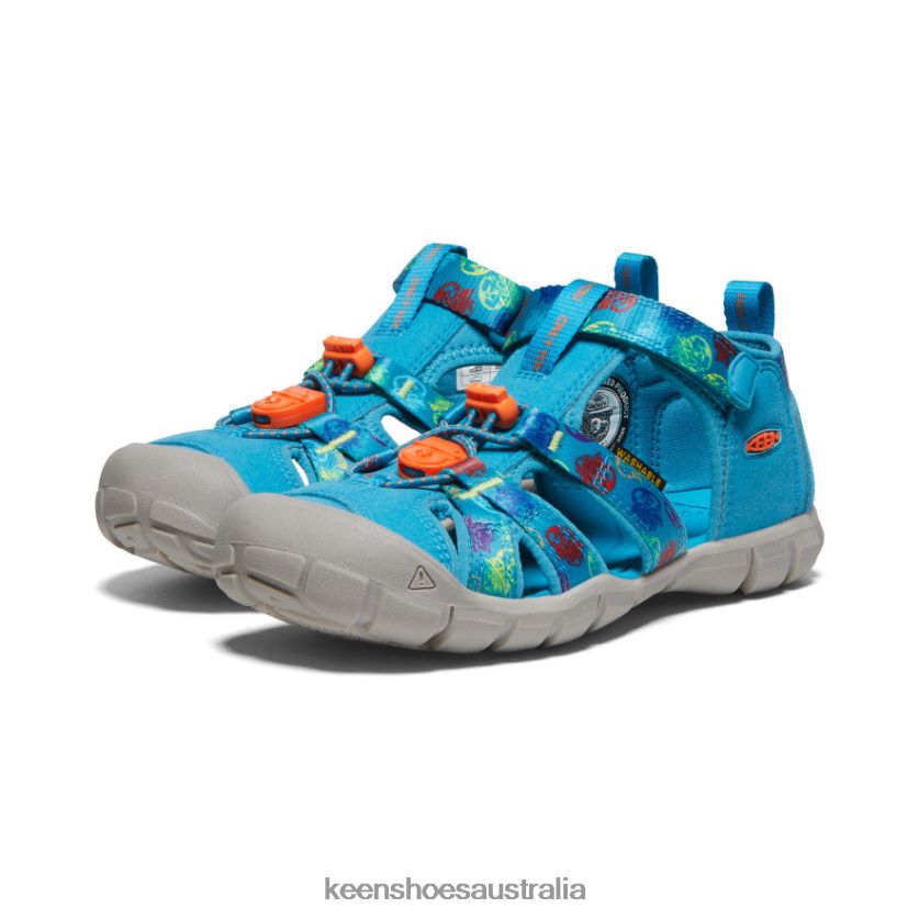 KEEN Footwear TLDLTR800 Smokey Bear/Fjord Blue Seacamp II CNX x Smokey Bear Big Kids
