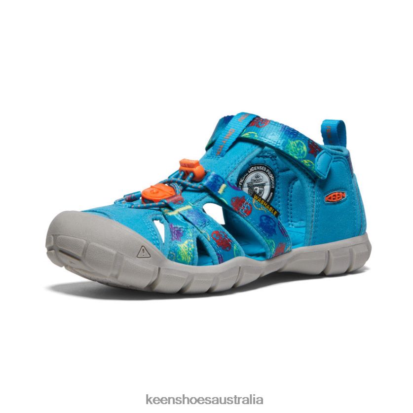 KEEN Footwear TLDLTR800 Smokey Bear/Fjord Blue Seacamp II CNX x Smokey Bear Big Kids