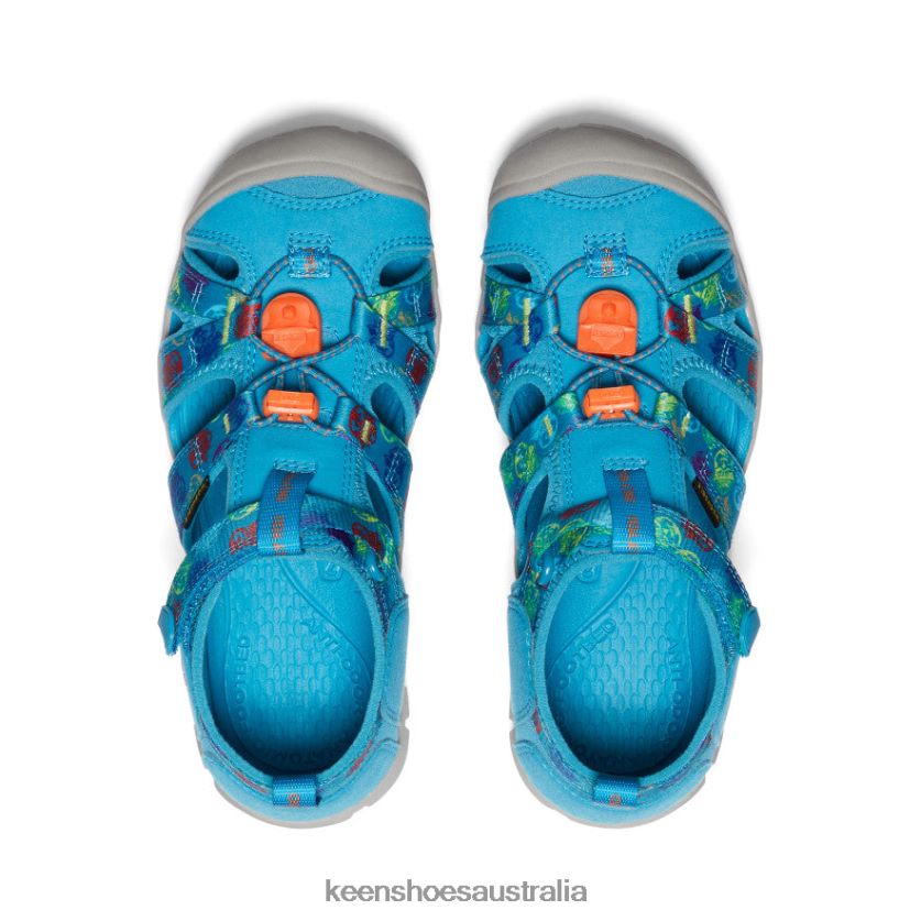 KEEN Footwear TLDLTR800 Smokey Bear/Fjord Blue Seacamp II CNX x Smokey Bear Big Kids