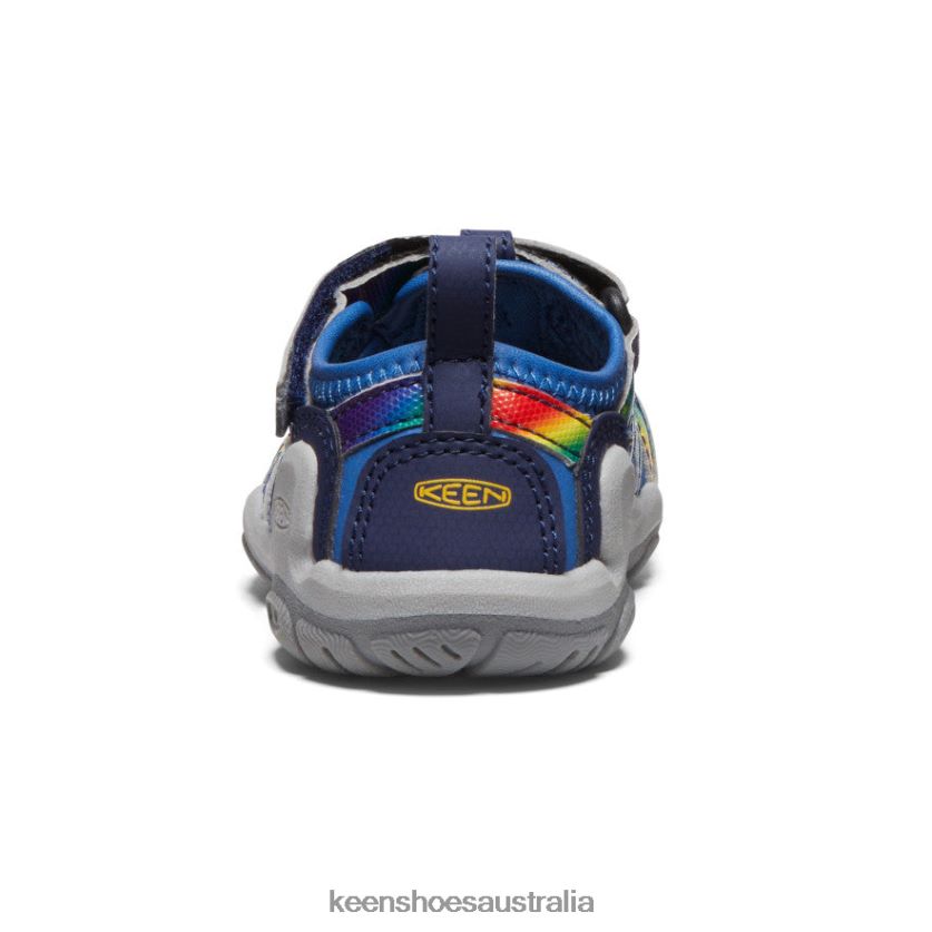 KEEN Footwear TLDLTR808 Bright Cobalt/Rainbow Tie Dye Knotch Creek Toddlers