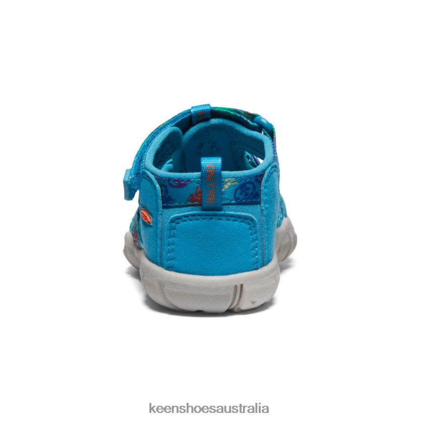 KEEN Footwear TLDLTR821 Smokey Bear/Fjord Blue Seacamp II CNX x Smokey Bear Toddlers