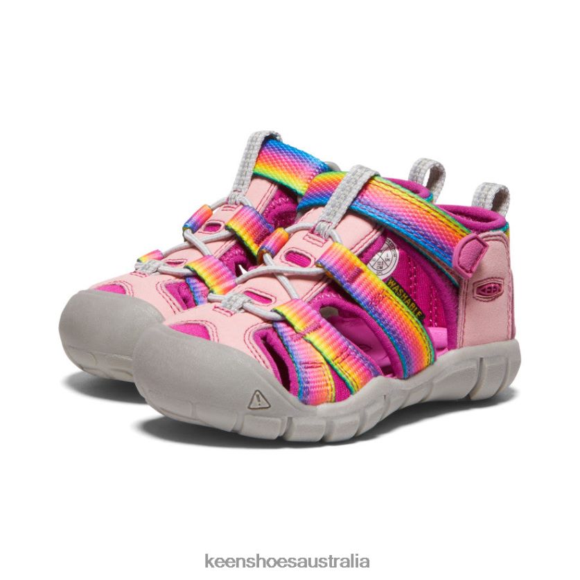 KEEN Footwear TLDLTR823 Rainbow/Festival Fuchsia Seacamp II CNX Toddlers