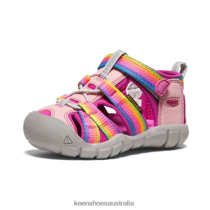 KEEN Footwear TLDLTR823 Rainbow/Festival Fuchsia Seacamp II CNX Toddlers