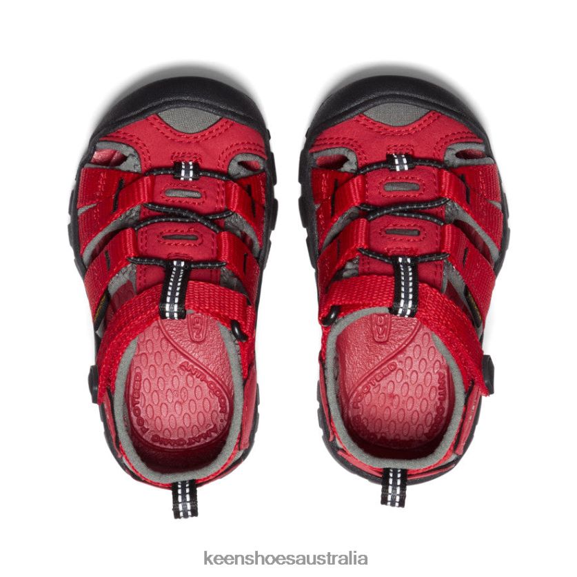 KEEN Footwear TLDLTR824 Racing Red/Gargoyle Seacamp II CNX Toddlers