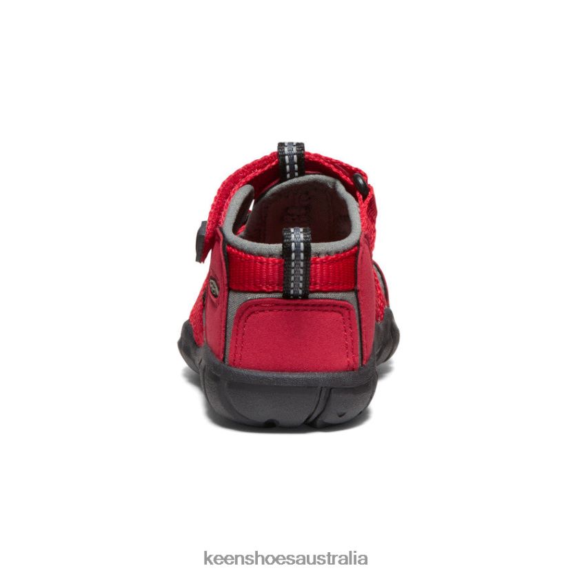KEEN Footwear TLDLTR824 Racing Red/Gargoyle Seacamp II CNX Toddlers