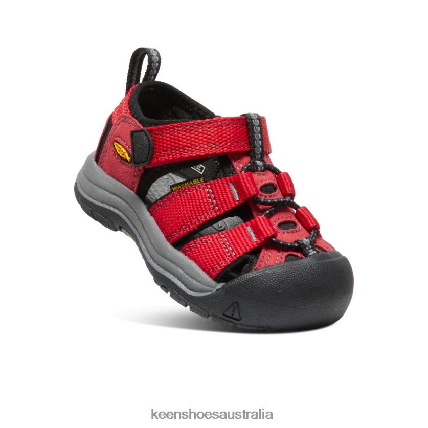 KEEN Footwear TLDLTR827 Ribbon Red/Gargoyle Newport H2 Toddlers