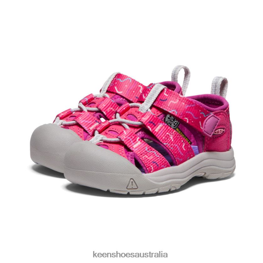 KEEN Footwear TLDLTR832 Azalea/Festival Fuchsia Newport H2 Toddlers