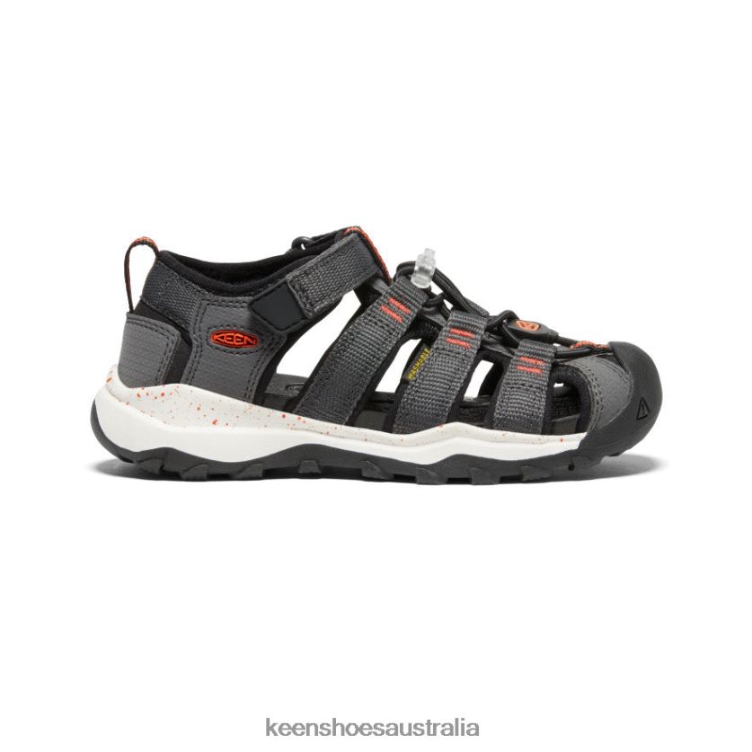 KEEN Footwear TLDLTR837 Magnet/Spicy Orange Newport Neo H2 Little Kids