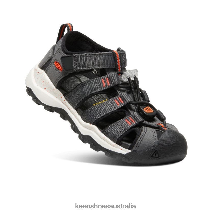 KEEN Footwear TLDLTR837 Magnet/Spicy Orange Newport Neo H2 Little Kids