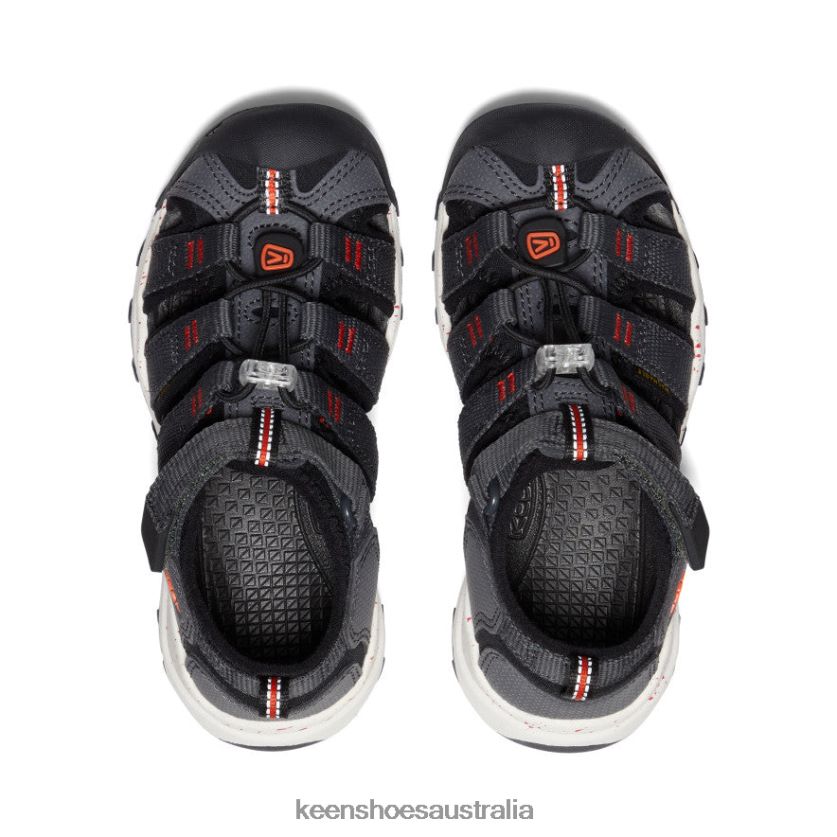 KEEN Footwear TLDLTR837 Magnet/Spicy Orange Newport Neo H2 Little Kids