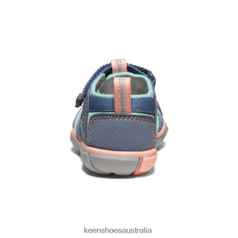 KEEN Footwear TLDLTR845 Flint Stone/Ocean Wave Seacamp II CNX Little Kids