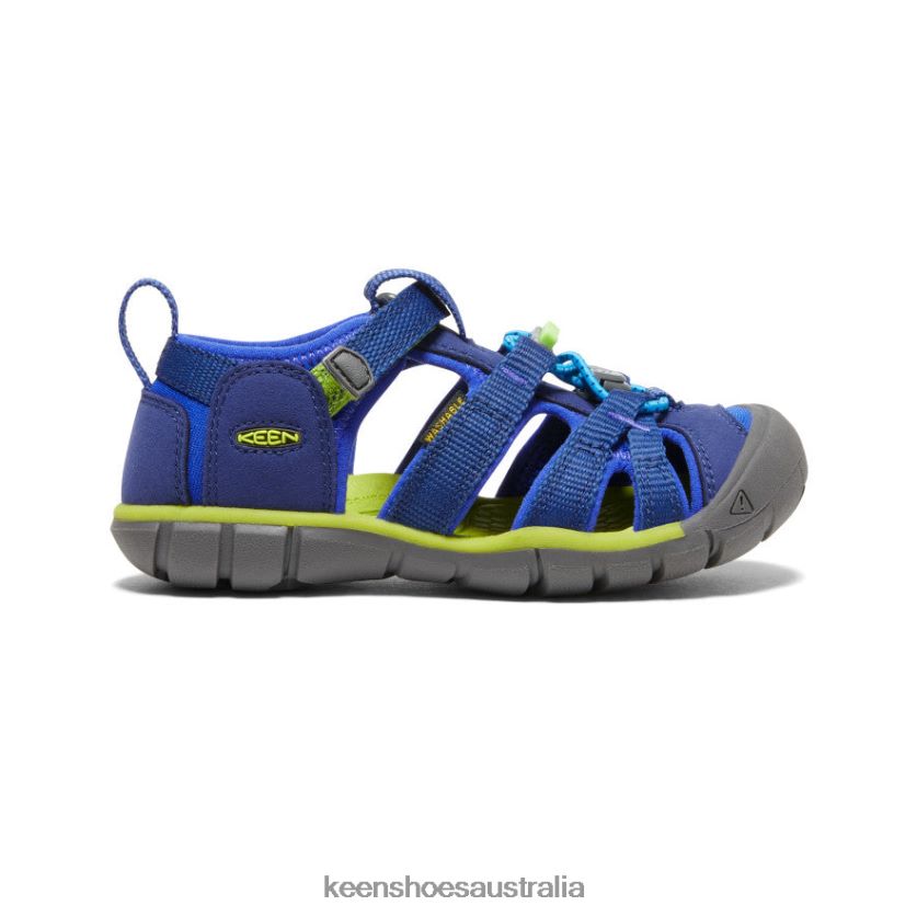 KEEN Footwear TLDLTR846 Blue Depths/Chartreuse Seacamp II CNX Little Kids