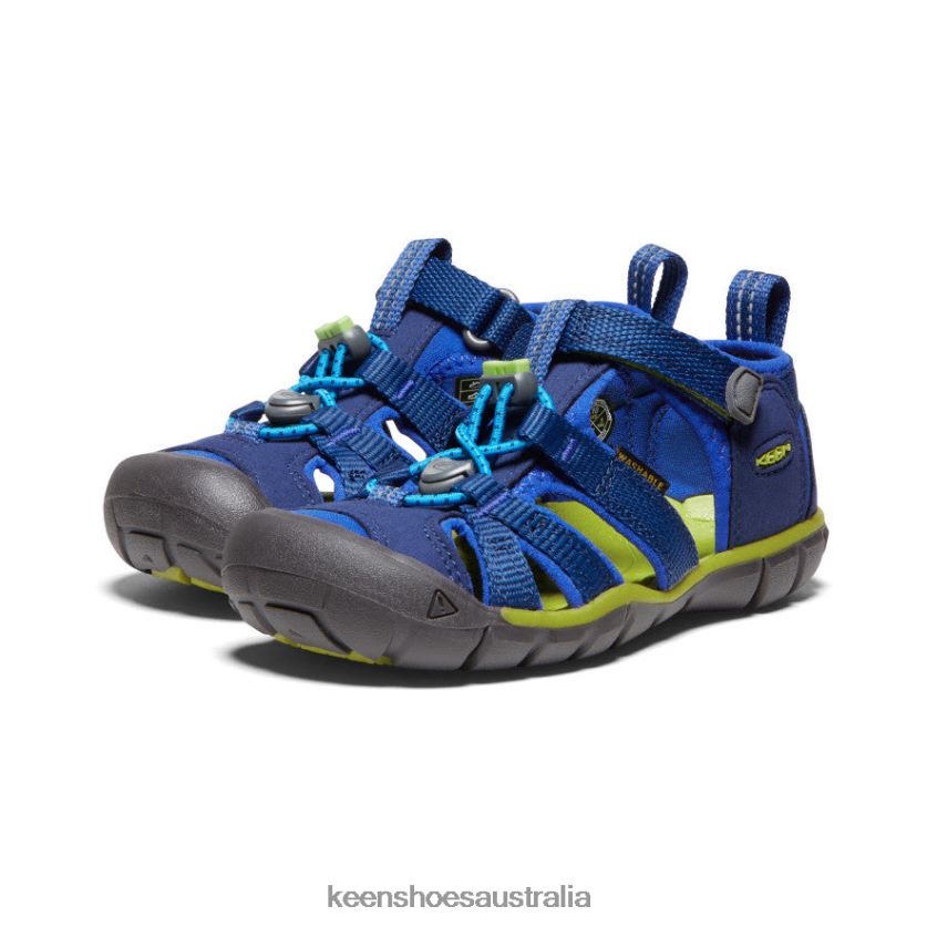 KEEN Footwear TLDLTR846 Blue Depths/Chartreuse Seacamp II CNX Little Kids