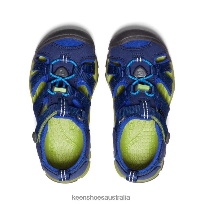 KEEN Footwear TLDLTR846 Blue Depths/Chartreuse Seacamp II CNX Little Kids