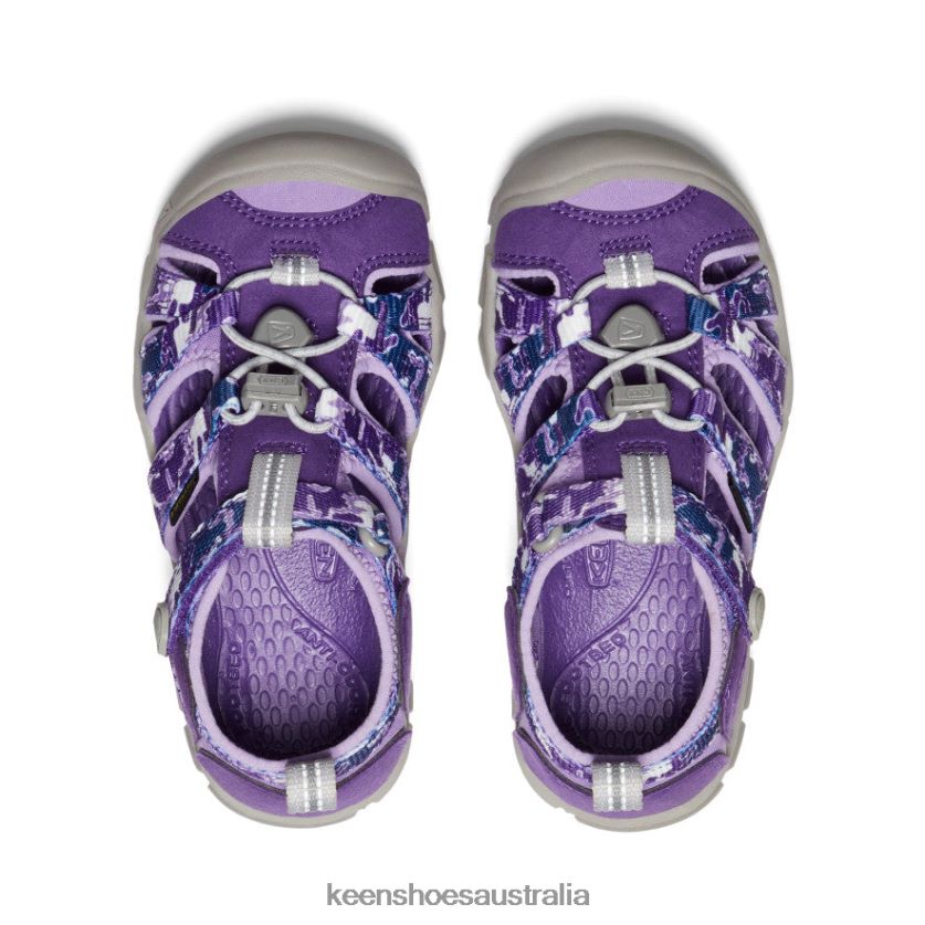 KEEN Footwear TLDLTR851 Camo/Tillandsia Purple Seacamp II CNX Little Kids