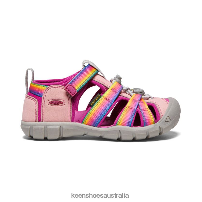 KEEN Footwear TLDLTR854 Rainbow/Festival Fuchsia Seacamp II CNX Little Kids