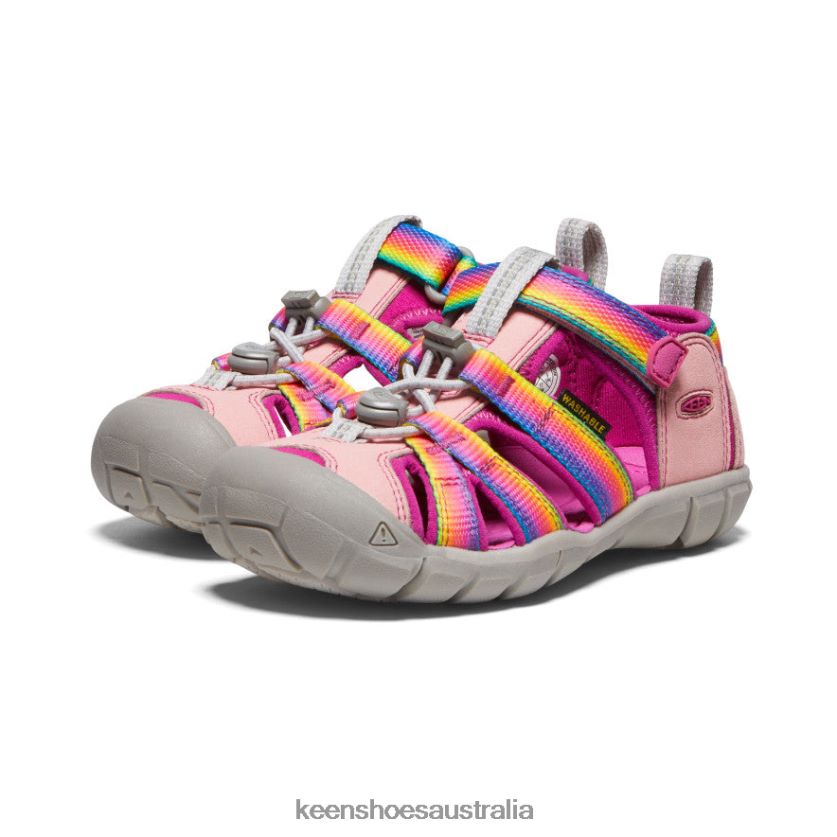 KEEN Footwear TLDLTR854 Rainbow/Festival Fuchsia Seacamp II CNX Little Kids