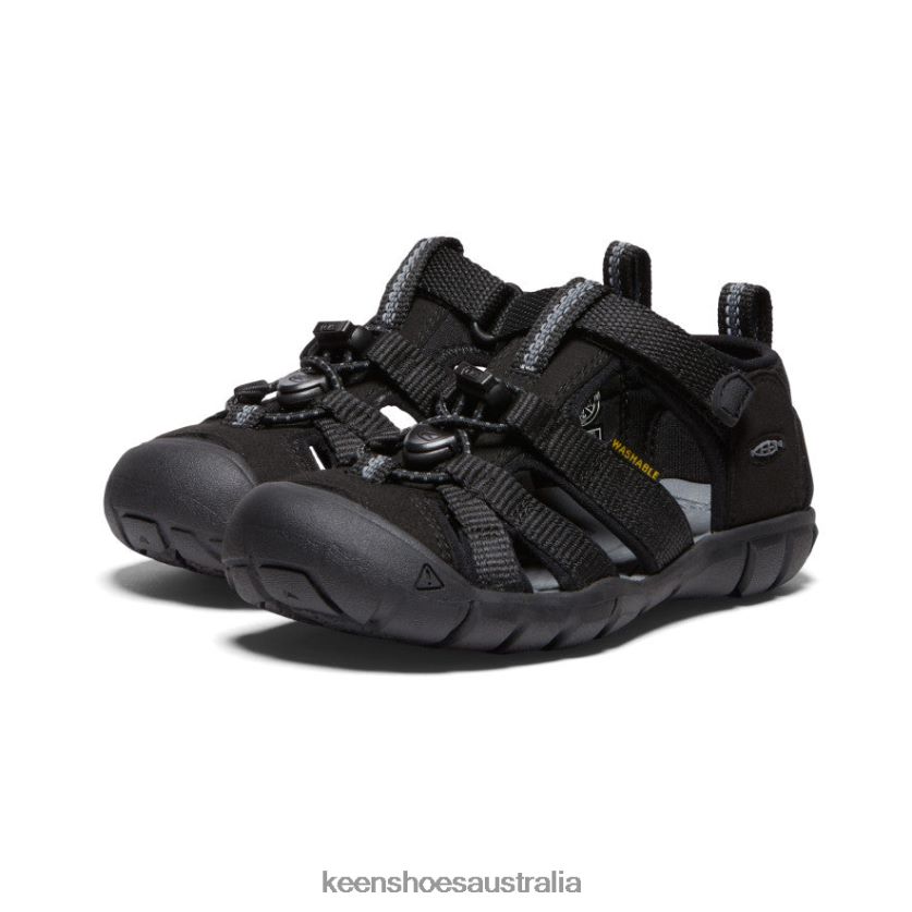 KEEN Footwear TLDLTR855 Black/Grey Seacamp II CNX Little Kids