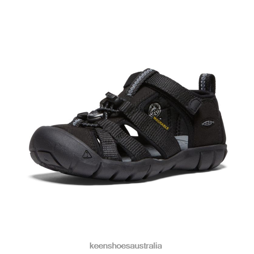 KEEN Footwear TLDLTR855 Black/Grey Seacamp II CNX Little Kids