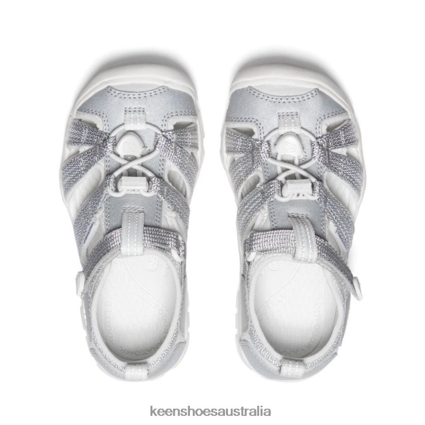 KEEN Footwear TLDLTR857 Silver/Star White Seacamp II CNX Little Kids