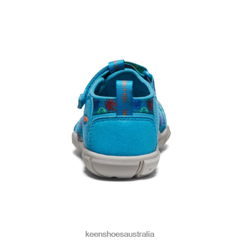 KEEN Footwear TLDLTR858 Smokey Bear/Fjord Blue Seacamp II CNX X Smokey Bear Little Kids