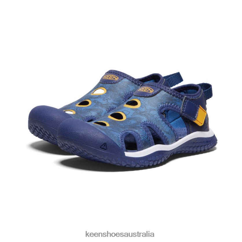 KEEN Footwear TLDLTR865 Bright Cobalt/Blue Depths Stingray Sandal Little Kids