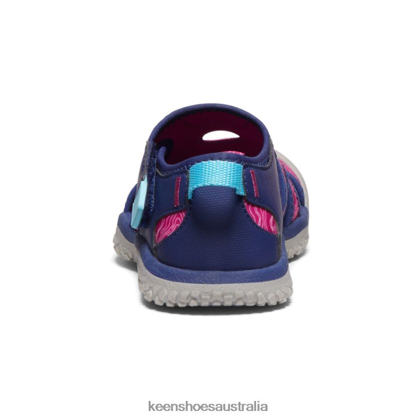 KEEN Footwear TLDLTR866 Blue Depths/Festival Fuchsia Stingray Sandal Little Kids