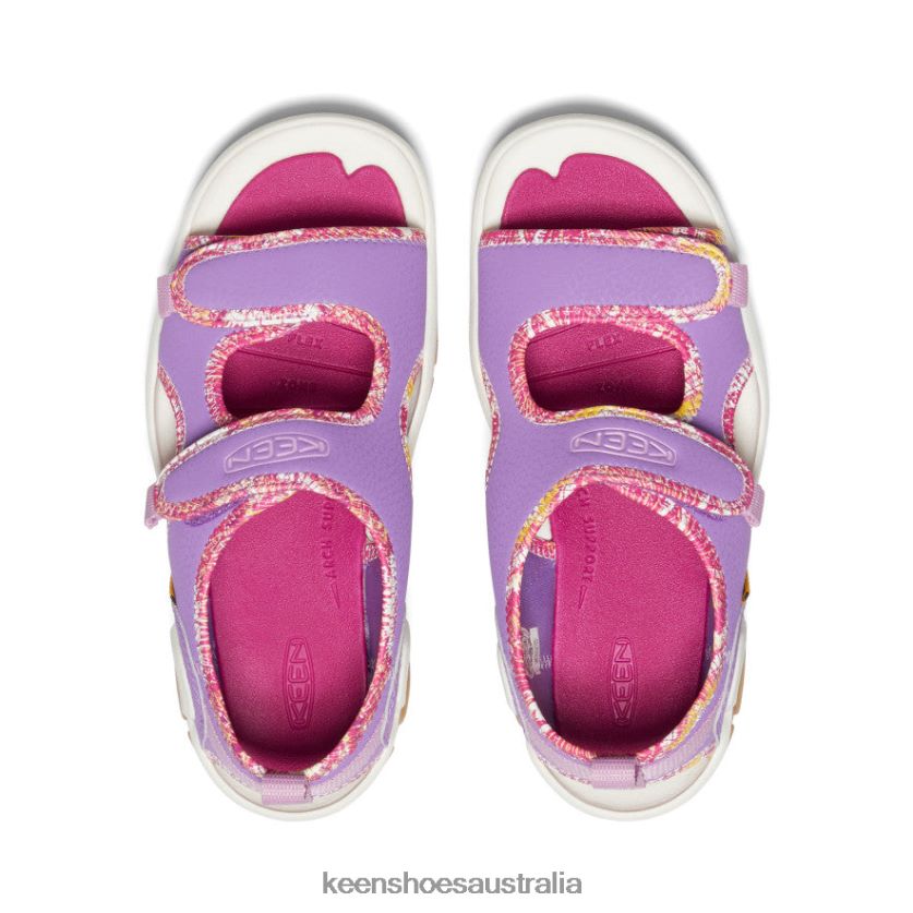 KEEN Footwear TLDLTR887 English Lavender/Festival Fuchsia Knotch Creek Open-Toe Big Kids