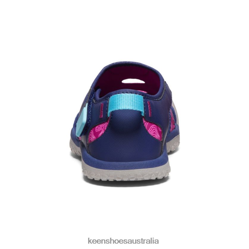 KEEN Footwear TLDLTR917 Blue Depths/Festival Fuchsia Stingray Sandal Big Kids