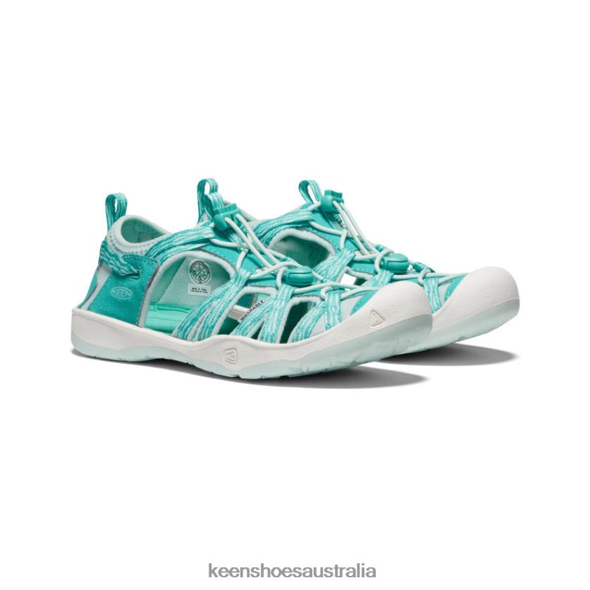 KEEN Footwear TLDLTR924 Waterfall/Blue Glass Moxie Sandal Big Kids